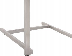 Beliani Zestaw ogrodowy stół szklany i 4 krzesła szary COSOLETO 12