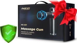 Neo-Sport NeoSport Pistolet do masażu ciała 8 nakładek NS-501  czarny 15