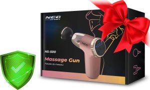 Neo-Sport NeoSport Pistolet do masażu ciała 8 nakładek NS-500  różowy 13