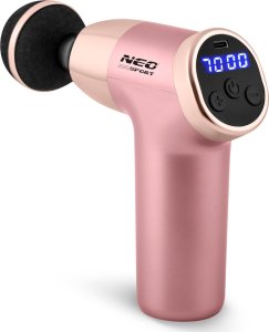Neo-Sport NeoSport Pistolet do masażu ciała 8 nakładek NS-500  różowy 2