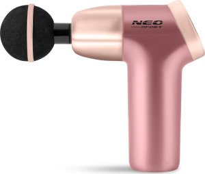 Neo-Sport NeoSport Pistolet do masażu ciała 8 nakładek NS-500  różowy 4