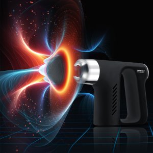 Neo-Sport NeoSport Pistolet do masażu ciała 5 nakładek NS-502  czarny 12