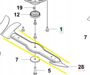 Husqvarna Knife for tractor HUSQVARNA Combi 103 RC 103cm 1