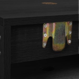 vidaXL 2-cz zestaw mebli łazienkowych, czarny, materiał drewnopochodny 6