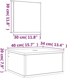 vidaXL 2-cz zestaw mebli łazienkowych, czarny, materiał drewnopochodny 7
