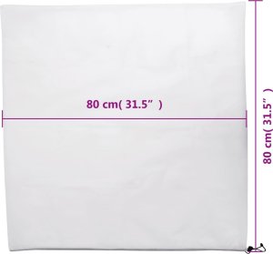 vidaXL vidaXL Kaptury na rośliny, ze ściągaczami, 12 szt., 70 g/m, 0,8x0,8 m 9