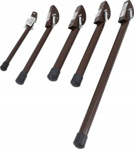 AWTools AWTOOLS PODPORA GARAŻOWA MALOWANA 25x200mm DUŻA BRĄZOWA 4