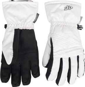 4f Rękawice narciarskie damskie 4F FNK F106 białe 4FWAW23AFGLF106 10S XL 2
