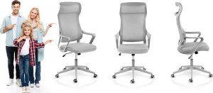 Krzesło biurowe Sofotel Labi Biało-szare 12