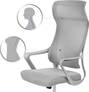 Krzesło biurowe Sofotel Labi Biało-szare 13