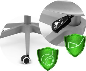 Krzesło biurowe Sofotel Labi Biało-szare 14