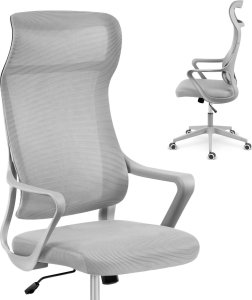 Krzesło biurowe Sofotel Labi Biało-szare 10