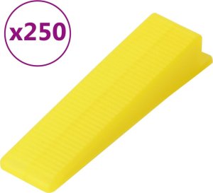 vidaXL System poziomowania płytek, 250 klinów, 500 klipsów, 2 mm 6