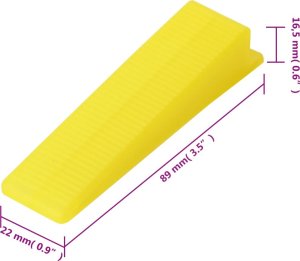 vidaXL System poziomowania płytek, 250 klinów, 500 klipsów, 2 mm 10