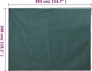 vidaXL Kaptur ochronny na rośliny, z suwakiem, 70 g/m², 3,93x3 m 9