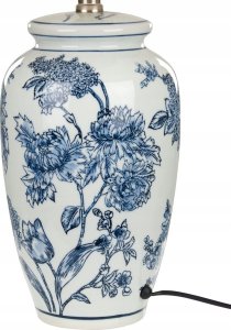 Lampa stołowa Beliani Lampa stołowa porcelanowa biało-niebieska BELUSO 13
