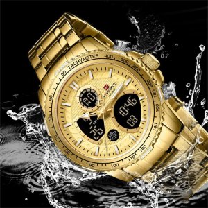 Naviforce ZEGAREK MĘSKI NAVIFORCE NF9182 G/G + BOX NoSize 5