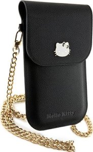 Sourcing Hello Kitty Handbag HKOWBPGHDLMK black/black Leather Metal Logo Chain 5