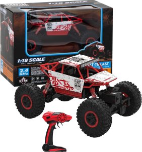 Coil Coil zdalnie sterowany samochód auto rc pilot 4x4 terenowy pojazd rock 1:18 czerwony 1