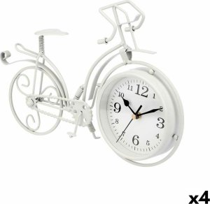 Gift Decor Stoln hodiny Rower Biały Metal 33 x 22,5 x 4,2 cm (4 Sztuk) 1