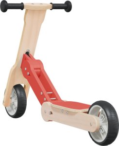 vidaXL Hulajnoga dziecięca 2-w-1, czerwona 8