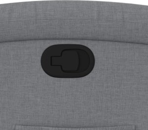 vidaXL Fotel rozkładany, jasnoszary, tapicerowany tkaniną 9