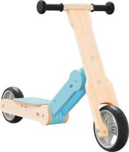 vidaXL Hulajnoga dziecięca 2-w-1, niebieska 2