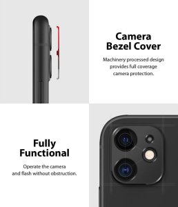 Braders Szkło na aparat do iPhone 11 Black 3