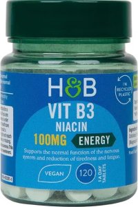 Holland & Barrett Holland & Barrett - Vit B3, 100mg, 120 tabletek 1