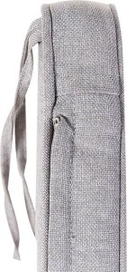 Beliani Ławka ogrodowa ze schowkiem 120 cm drewniana mahoniowy brąz z poduszką szarą SOVANA 8