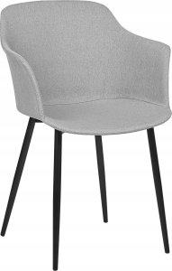 Beliani Zestaw 2 krzeseł jasnoszary ELIM 4