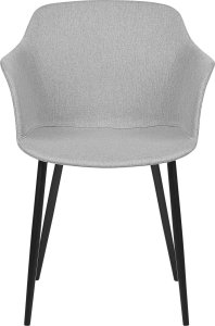 Beliani Zestaw 2 krzeseł jasnoszary ELIM 5