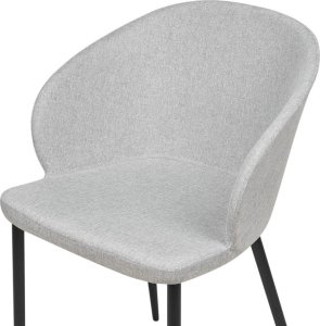 Beliani Zestaw 2 krzeseł jasnoszary MASON 5