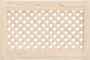 vidaXL Drzwiczki do szafki, z kratką, 2 szt., 59,5x39,5 cm, sosnowe 3