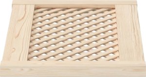 vidaXL Drzwiczki do szafki, z kratką, 2 szt., 59,5x39,5 cm, sosnowe 4