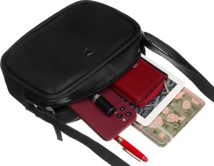 Peterson Klasyczna Listonoszka Damska Ze Skóry Naturalnej 6