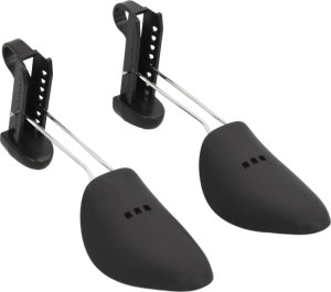 vidaXL Prawidła do butów, 5 par, czarne, EU 35-38, plastikowe 2