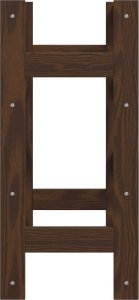 vidaXL Stojak na 16 butelek wina, brązowy, lite drewno sosnowe 4