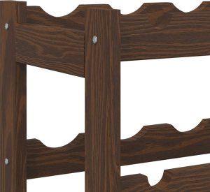 vidaXL Stojak na 30 butelek wina, brązowy, lite drewno sosnowe 6