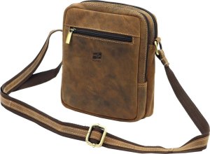 Nordee Saszetka męska z naturalnej skóry Nordee MSD-03 GM06 NoSize 4