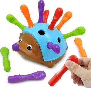 Woopie Gra Zręcznościowa Jeżyk Sorter Montessori Nauka Liczb I Kolorów 4w1 3