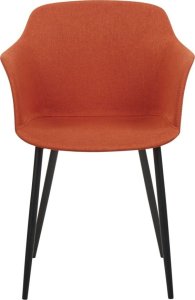 Beliani Zestaw 2 krzeseł do jadalni pomarańczowy ELIM 3