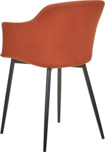 Beliani Zestaw 2 krzeseł do jadalni pomarańczowy ELIM 4