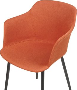 Beliani Zestaw 2 krzeseł do jadalni pomarańczowy ELIM 5
