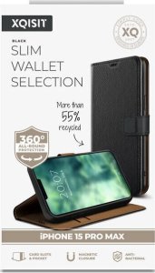 Xqisit XQISIT NP Slim Wallet Selection Anti Bac, RECYCLED for iPhone 15 Pro Max Black standard 1