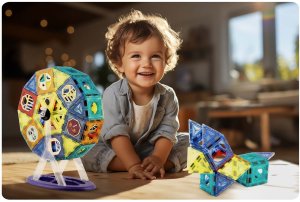 Ricokids Klocki magnetyczne z karuzela RK-769 17