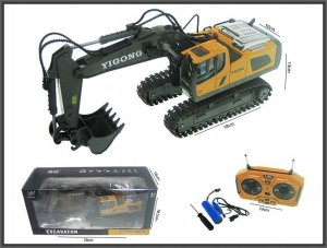 Hipo Pojazd budowlany koparka 18cm n/radio H13524 43105 1