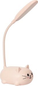 Lampka biurkowa Intesi INTESI LAMPKA LED KITTY RÓŻOWA 1