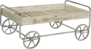 DKD Home Decor Stolik DKD Home Decor Szary Naturalny Metal Jodła Drewno świerkowe 110 x 67 x 46 cm 1