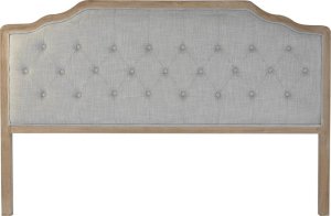 DKD Home Decor Zagłówek do łóżka DKD Home Decor Jasnoszary Dub 180 x 10 x 120 cm 1